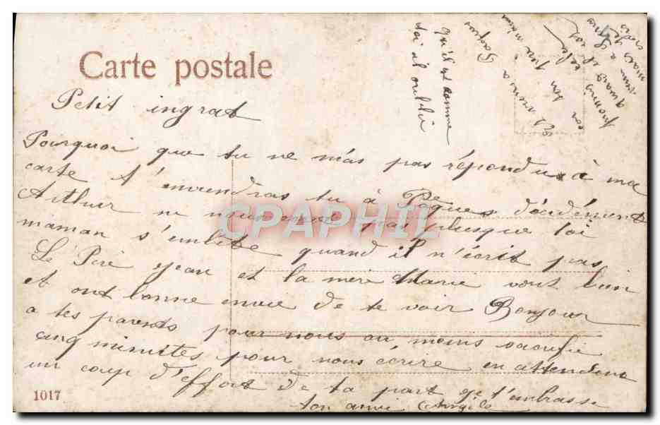 CPA Fantaisie Femme La Chanson Des Roses — Rückseite