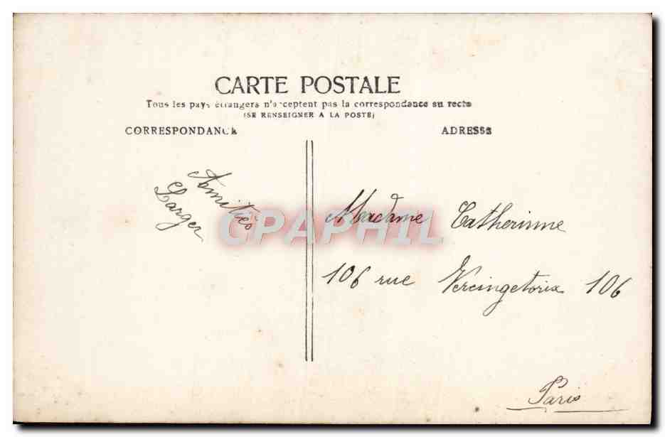CPA Fantaisie Femme Bonne Fete — Rückseite