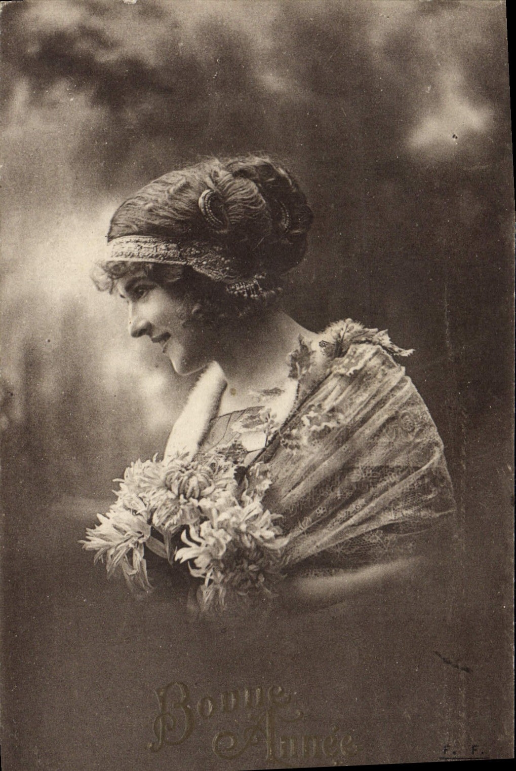 CPA Fantaisie Femme Bonne Annee