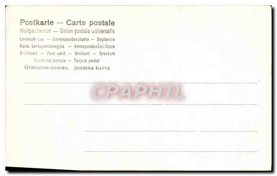 CPA Fantaisie Femme Coeur  — Verso