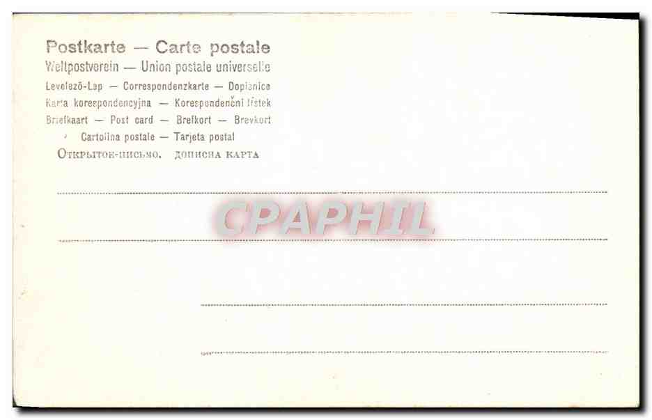 CPA Fantaisie Femme Coeur  — Rückseite