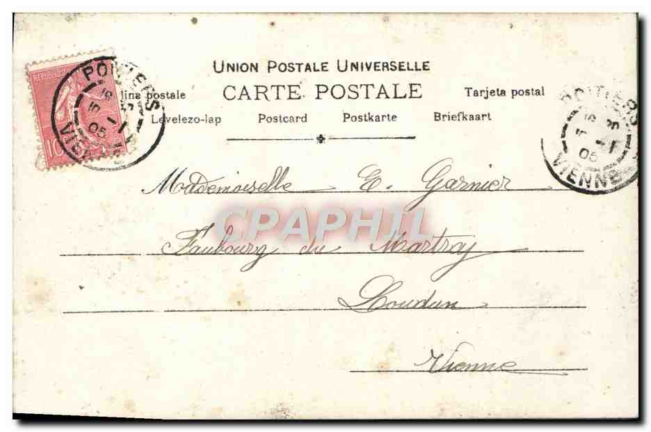 CPA Fantaisie Femme — Verso