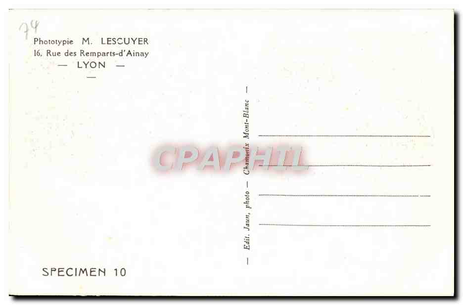 CPA Chamonix Mont Blanc Grandes Jorasses Mont Mallet et aiguille du geant — Verso