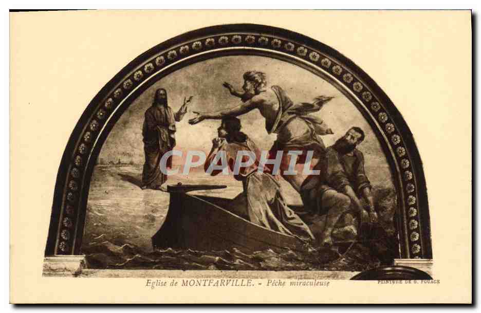 CPA Montfarville Eglise de Peche Miraculeuse