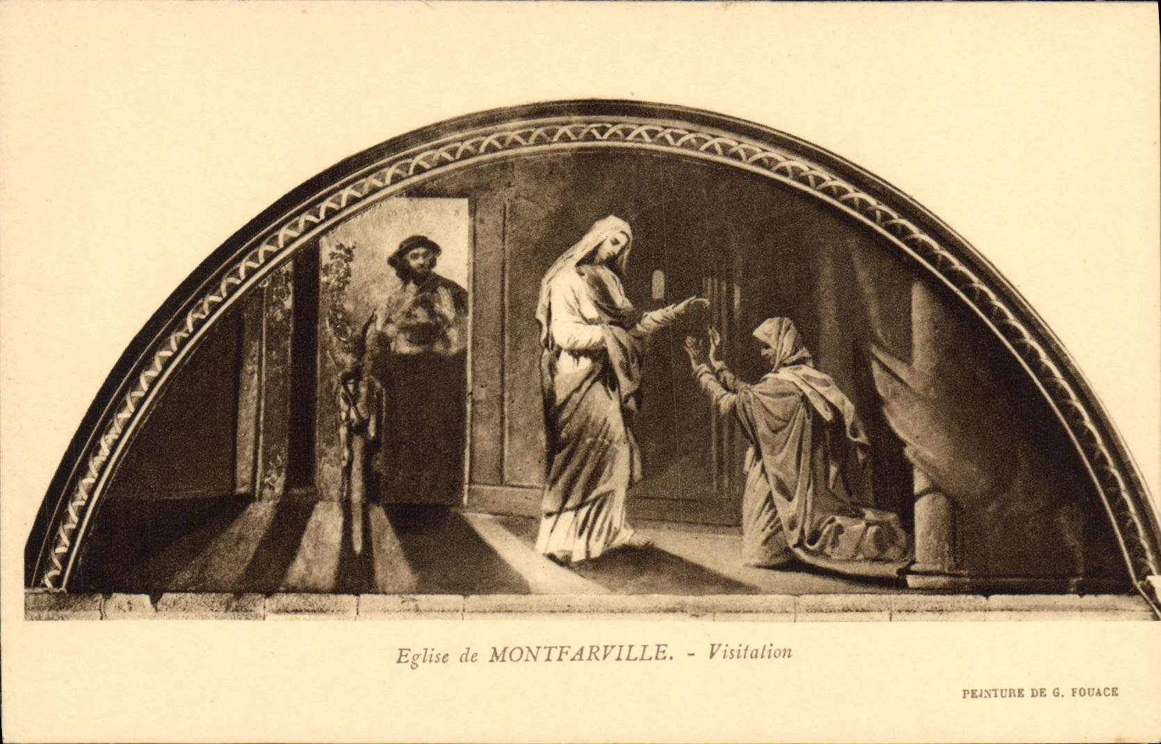CPA Montfarville Eglise de Visitation