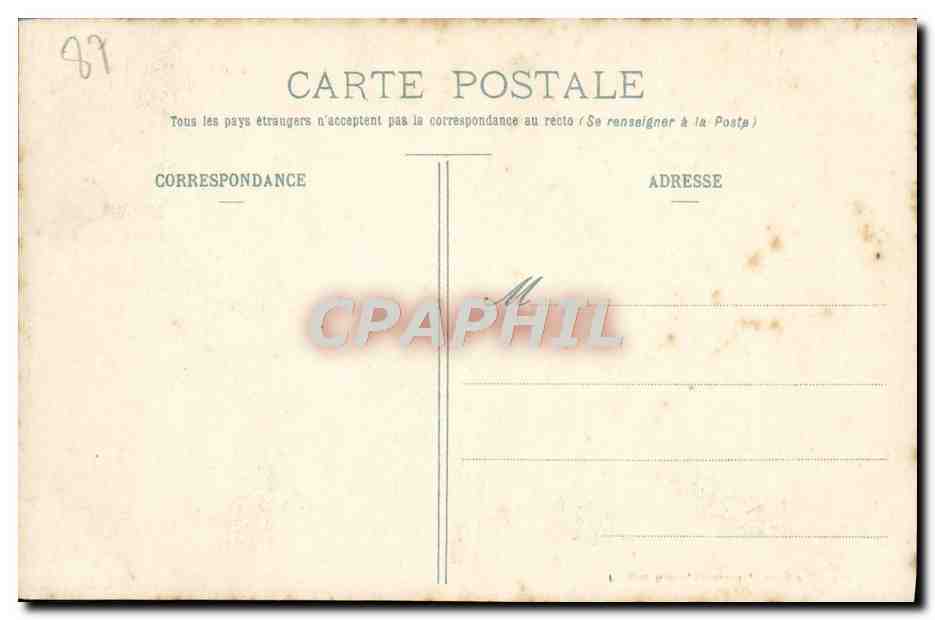 Intérieur de la Cathédrale — Limoges — Prosper Batter, phot. édit. Limoges, n°40 — Rückseite