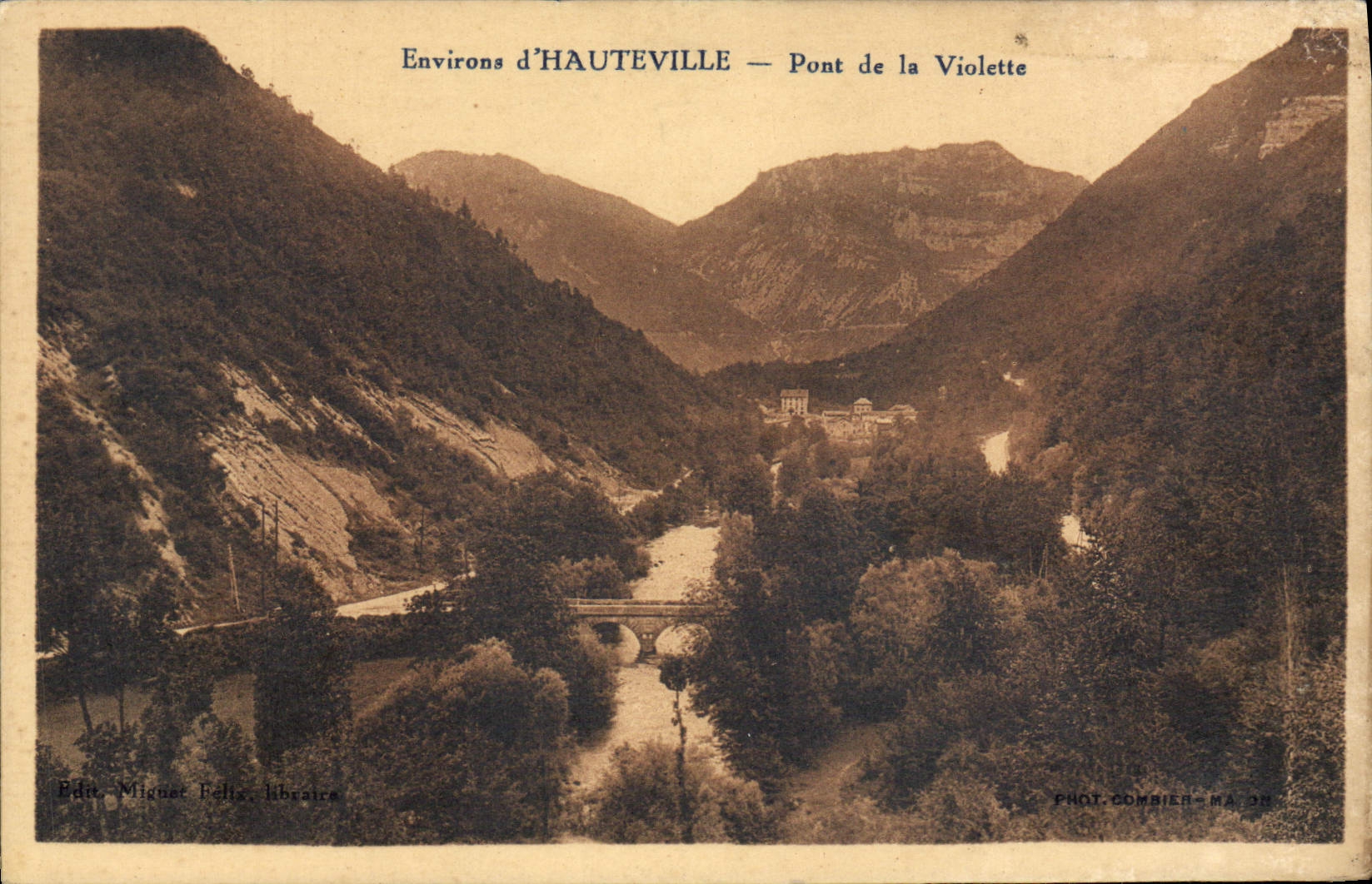 Environ d'HAUTEVILLE — Pont de la Violette — Édit. Mignot Félix, Libraire