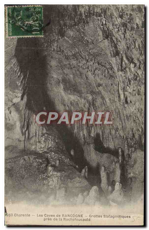 CPA Charente Les Caves de Rancogne Grottes Stalagmitiques pres de la Rochefoucauld