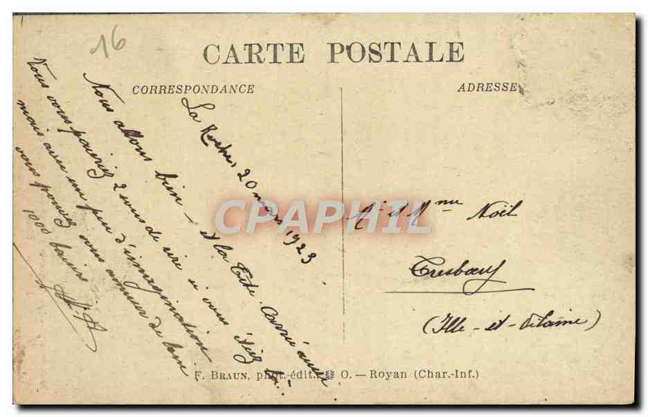 CPA Charente Les Caves de Rancogne Grottes Stalagmitiques pres de la Rochefoucauld — Rückseite
