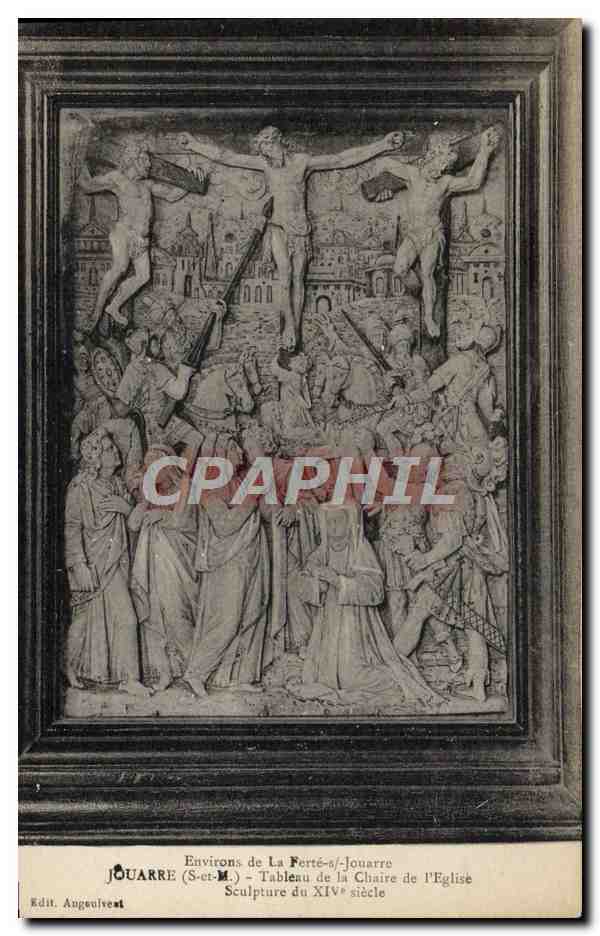 CPA Environs de a Ferte sous Jouarre Tableau de la chasse de l'eglise