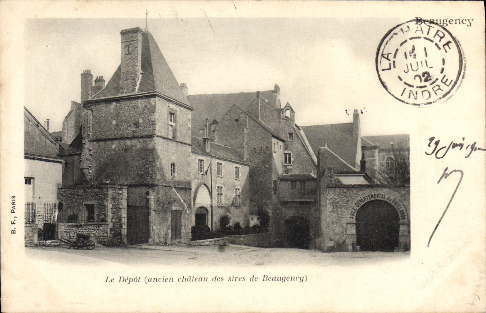 Le Dépôt (ancien château des sires de Beaugency) — Beaugency, Indre — B. F., Paris