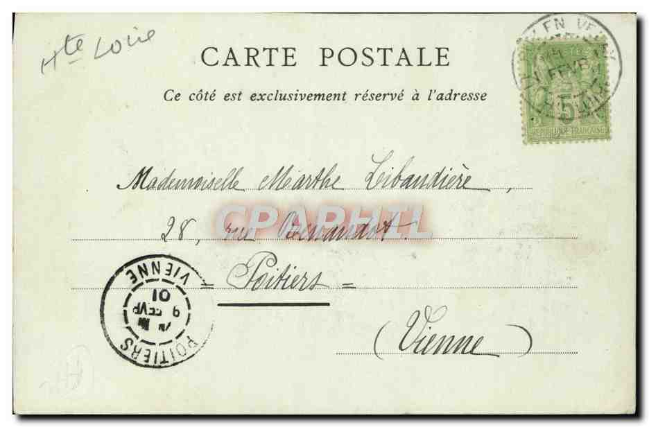 CPA Le Puy Vue Generale Prise de la Cote de Rochearnaud — Verso