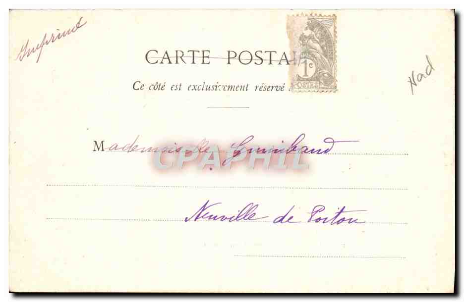 CPA Lille L'Ecole des Arts et Metiers — Rückseite