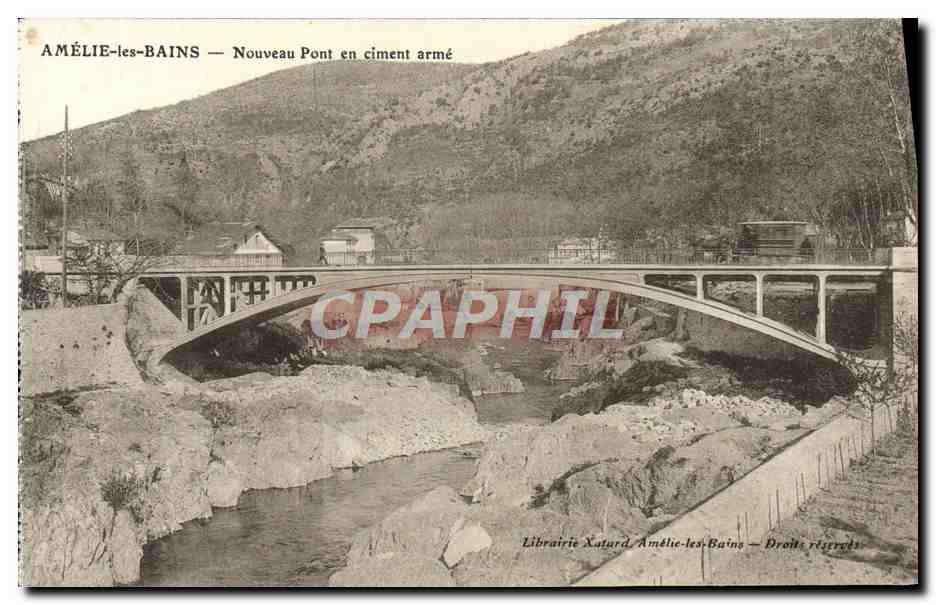 CPA Amelie les Bains Nouveau Pont en Ciment arme