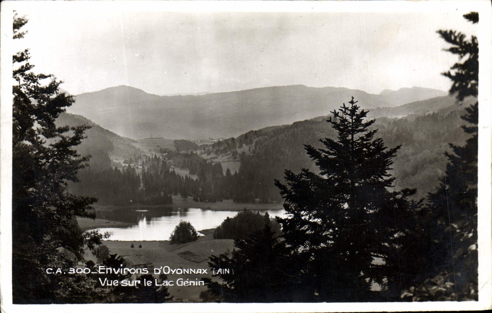 CPA Environs d'Oyonnax Vue sur le Lac Genin
