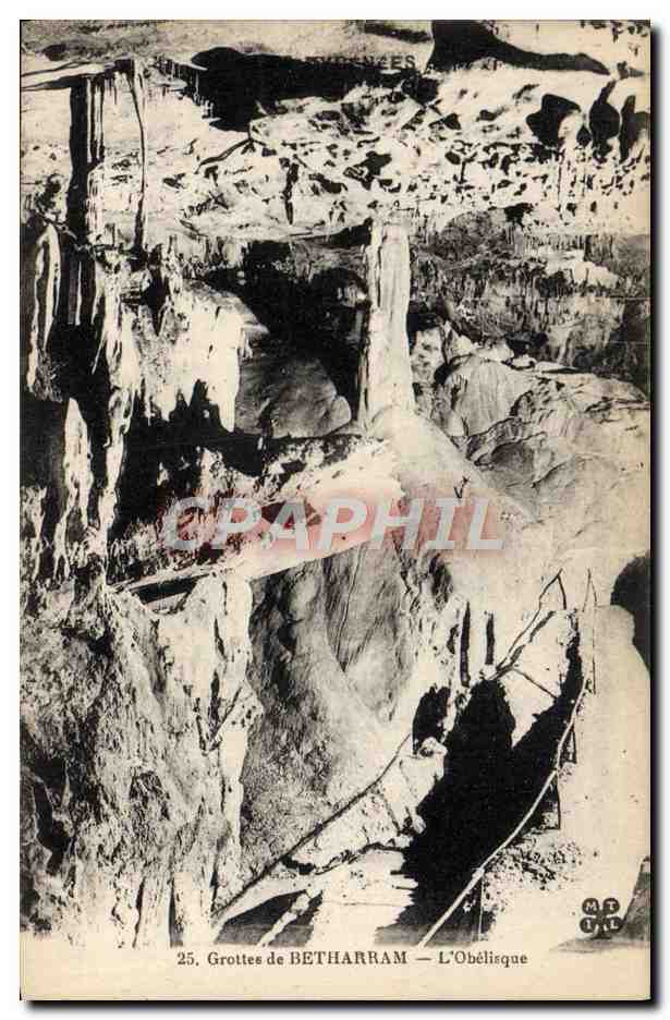Grottes de BETHARRAM — L'Obélisque — Imprimé Illustré