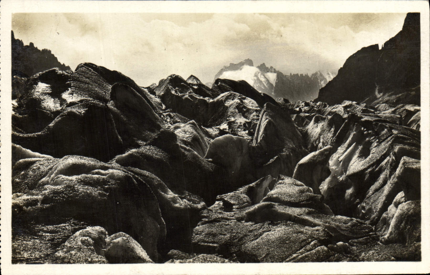 CPA Chamonix Mont Blanc Mer De Glace Les grandes vagues 