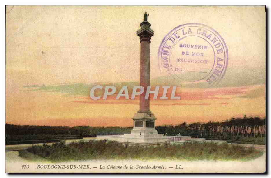 CPA Boulogne Sur Mer La Colonne de la Grande armee