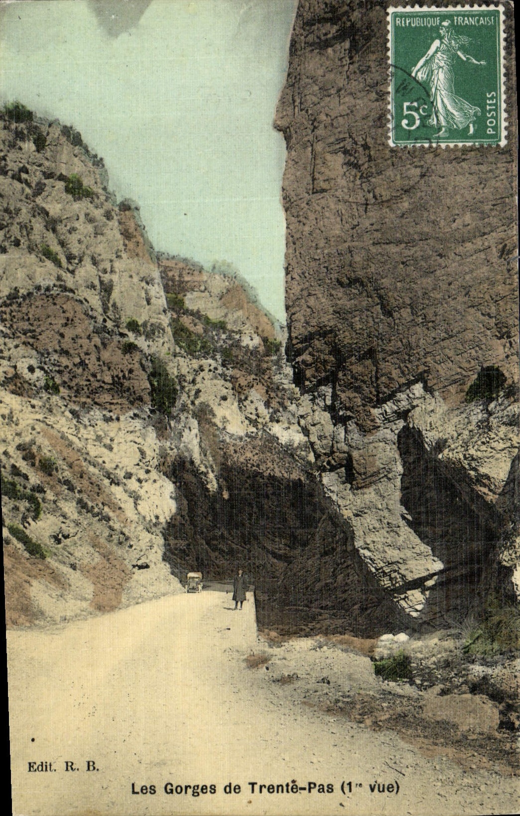 CPA Les Gorges de Trente-Pas (carte toilee)