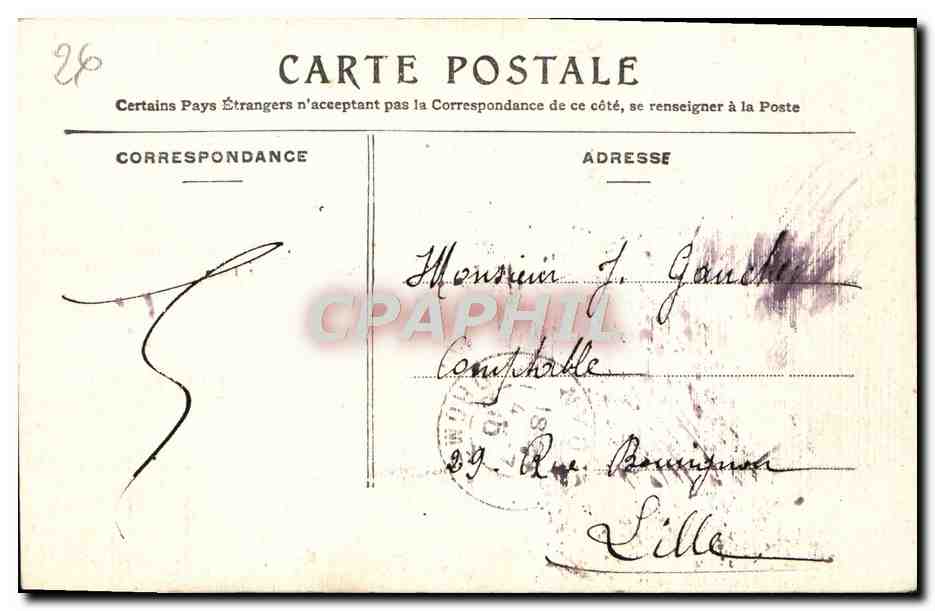 CPA Les Gorges de Trente-Pas (carte toilee) — Rückseite