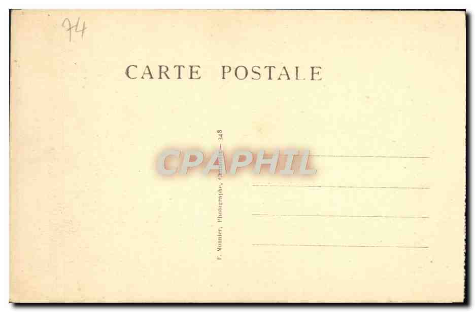 CPA Chamonix La Chateau Ane  — Verso