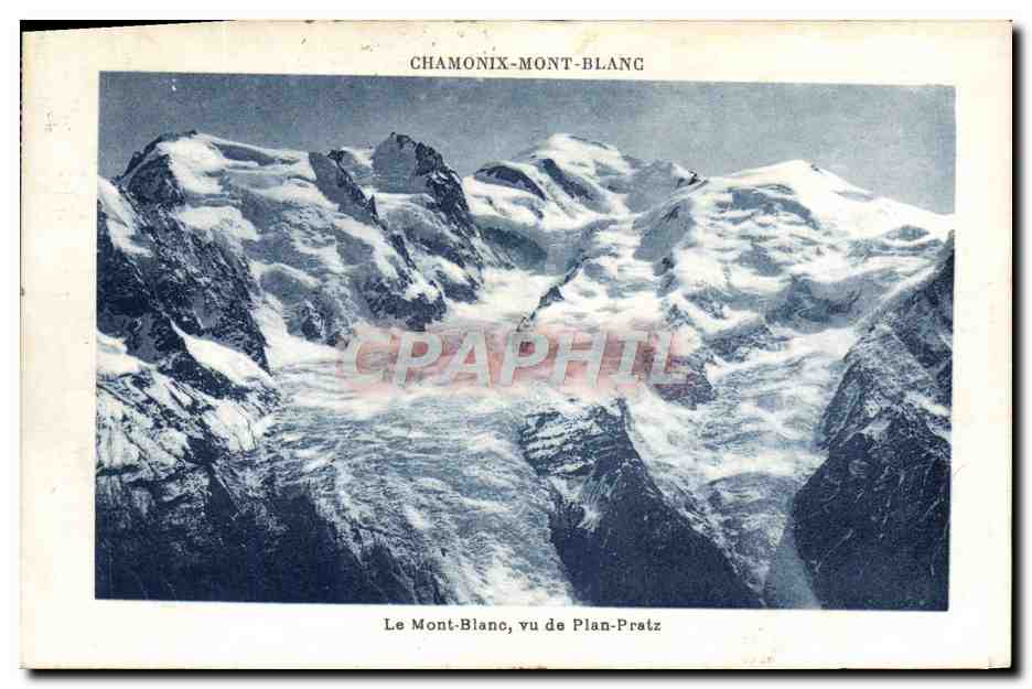 CPA Chamonix Mont Blanc vu de Plan Pratz