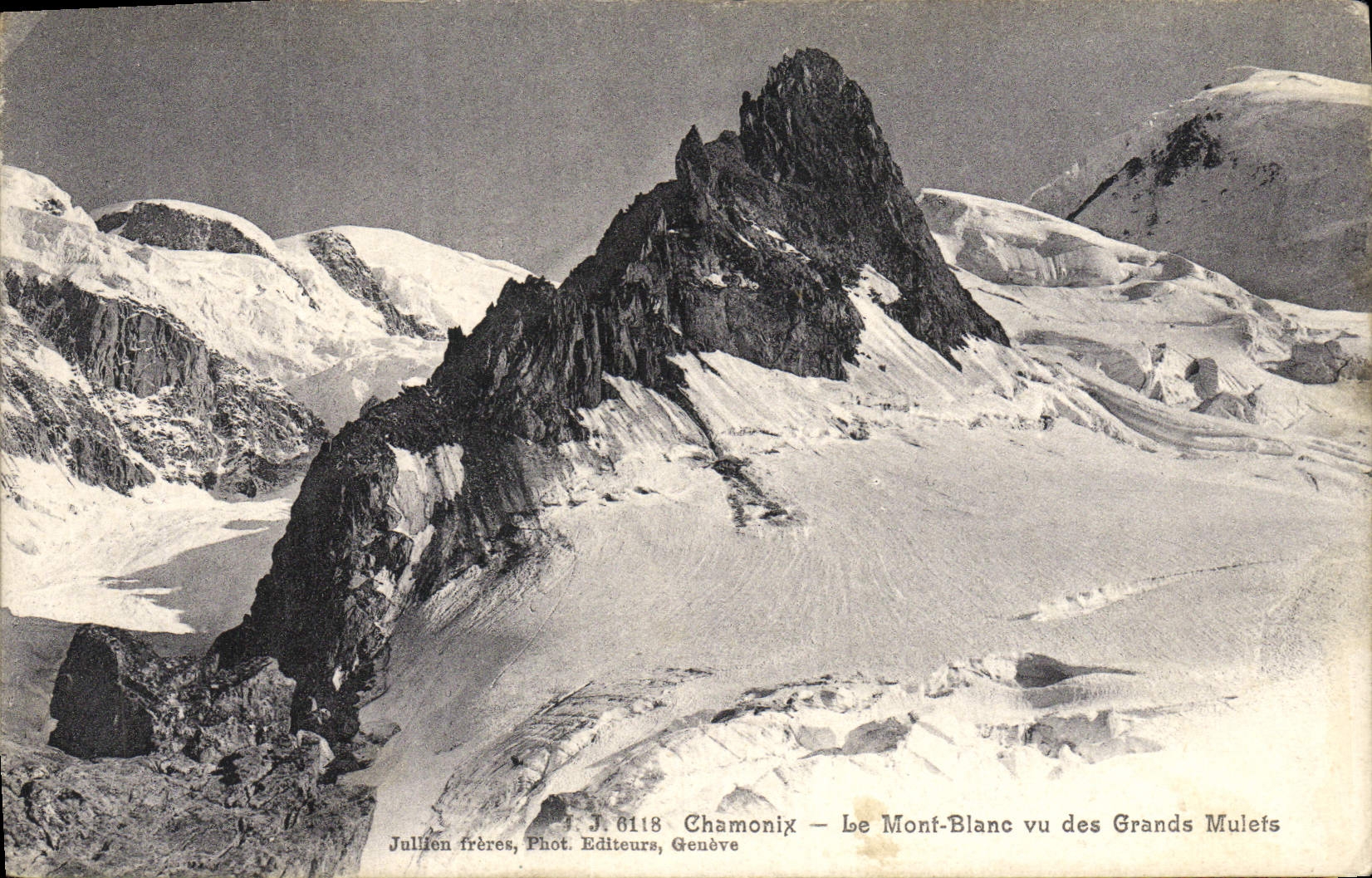CPA Chamonix Le Mont Blanc vu des Grands Mulets 