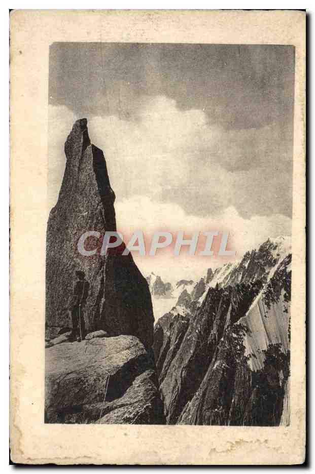 CPA Chamonix Le grand gendarme 