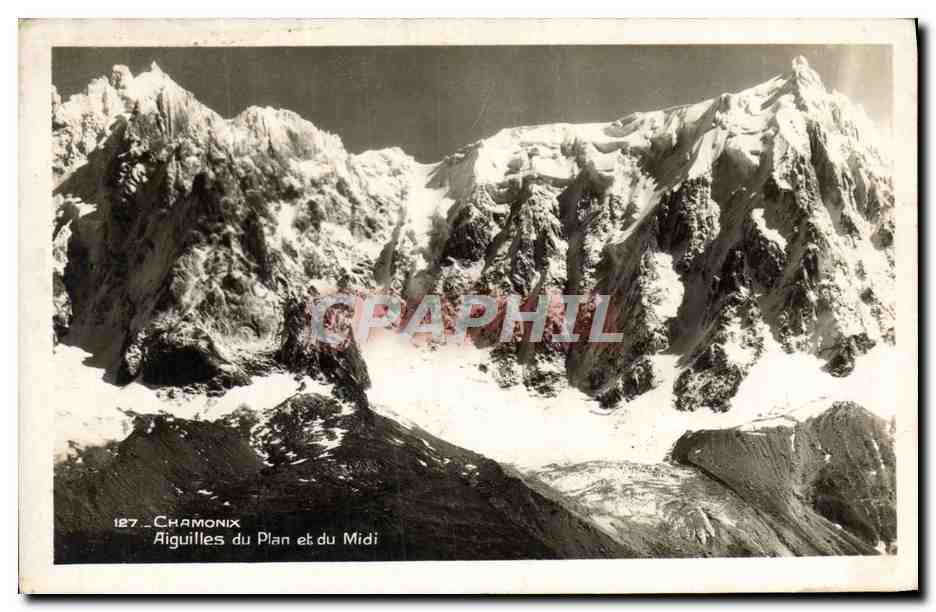 CPA Chamonix Aiguilles du Plan et du Midi