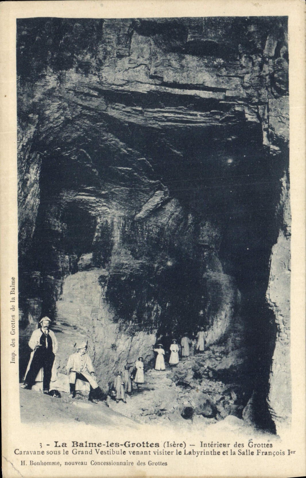 La Balme-les-Grottes (Isère) — Intérieur des Grottes — H. Bonhomme, nouveau concessionnaire