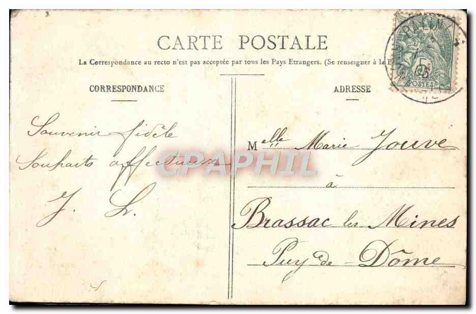 Le Bienheureux Curé d'Ars en prières dans sa chambre — Vernu, plût, Ars (Ain) — Rückseite