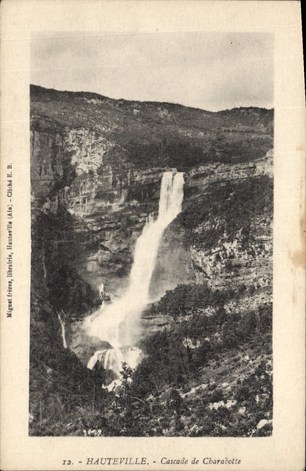 CPA Hauteville Cascade de Charabotte