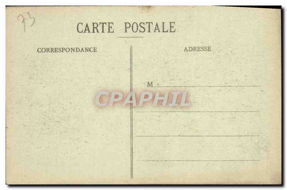 CPA Hauteville Cascade de Charabotte — Verso