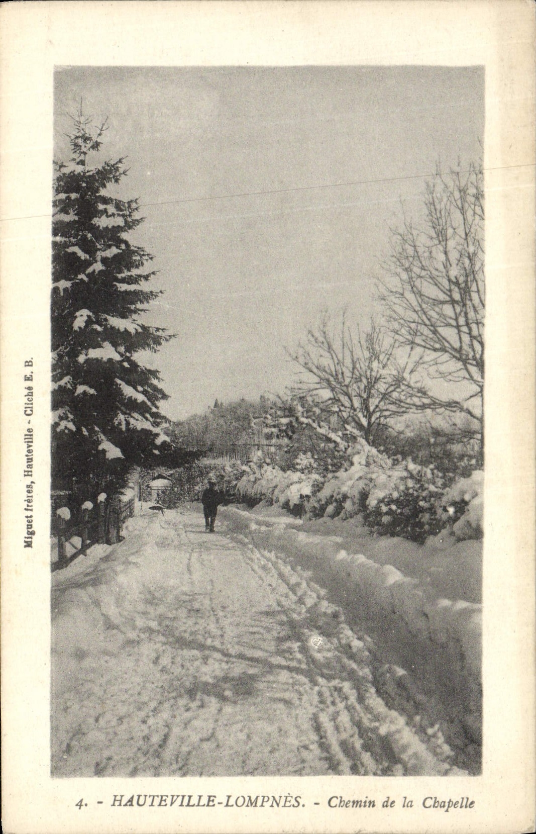 Hauteville-Lompnès - Chemin de la Chapelle — Miguel Frères, Cliché E. B., n°4
