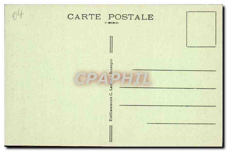 CPA Castellane Station Estivale Le Roc et le Verdon — Rückseite