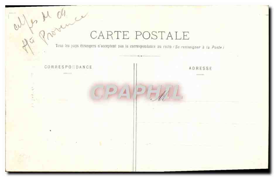CPA La Tour de Piegut — Verso