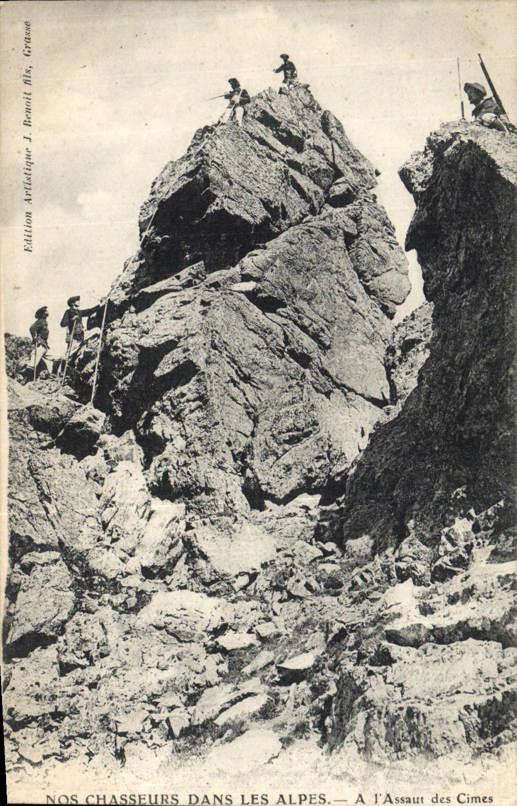 Nos Chasseurs dans les Alpes — À l'Assaut des Cimes — Édition Artistique J. Benoît fils, Grasse