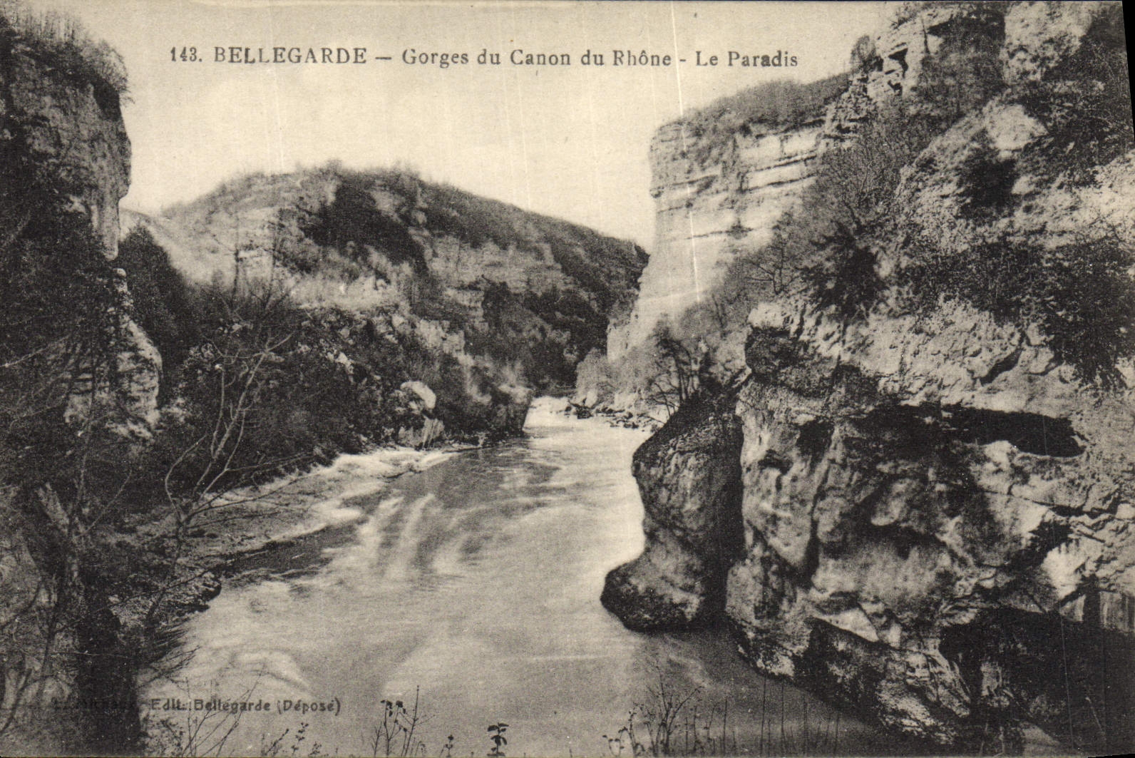 Bellegarde — Gorges du Canon du Rhône - Le Paradis — Edita: Bellegarde (Déposé)