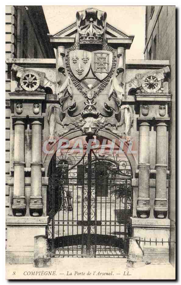 CPA Compiegne La Porte de l'Arsenal