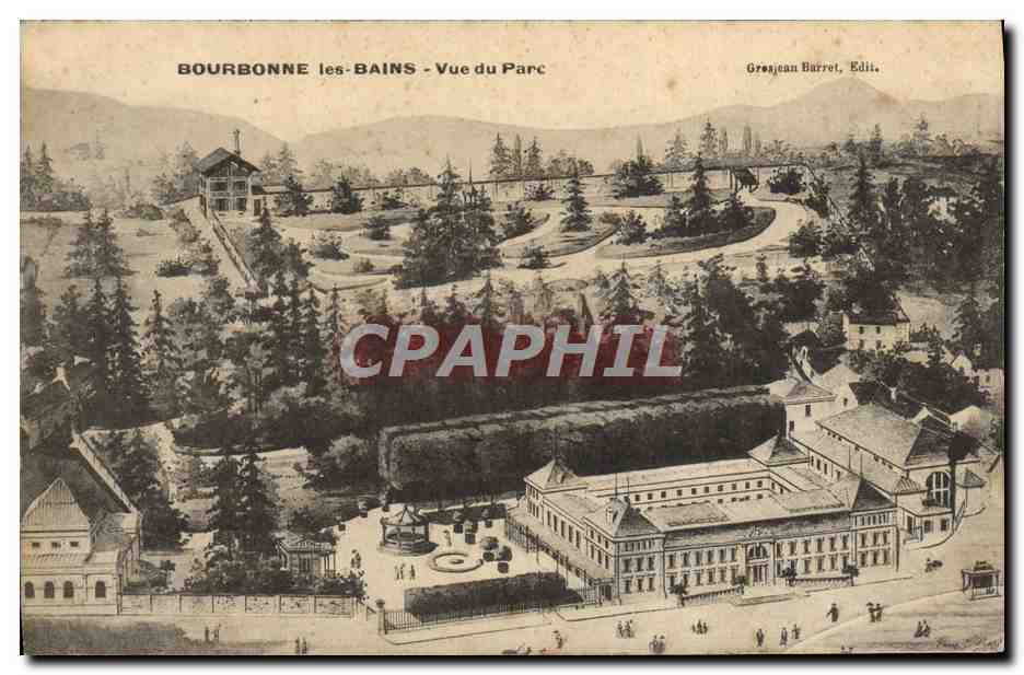 CPA Bourbonne Les Bains Vue du Parc