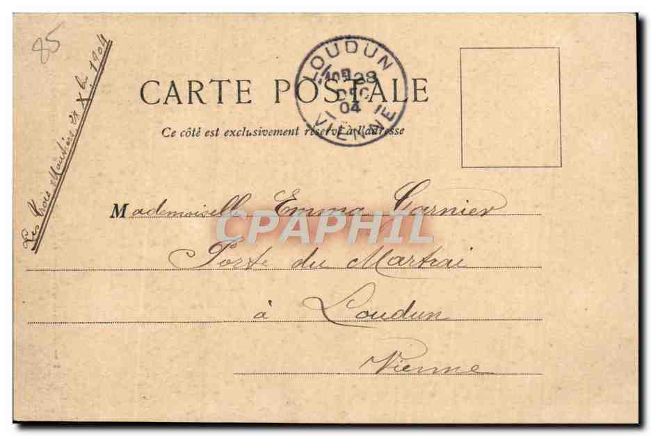 Boulogne — L'Église et place du Parchamp — Éditeur S. n°1 — Rückseite