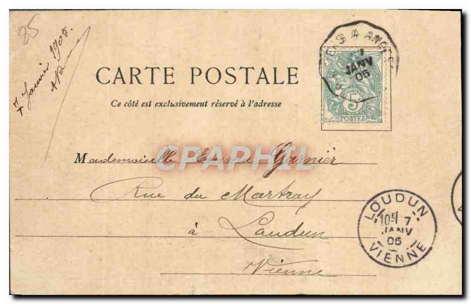 CPA Boulogne Salle des Fetes Tramway Enfants — Rückseite