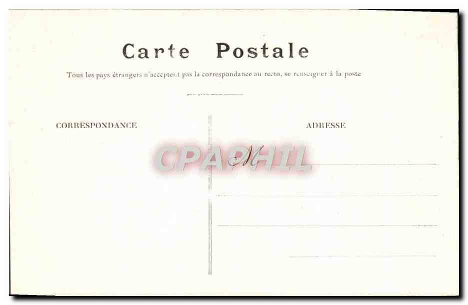 CPA Lourdes La Basilique — Verso