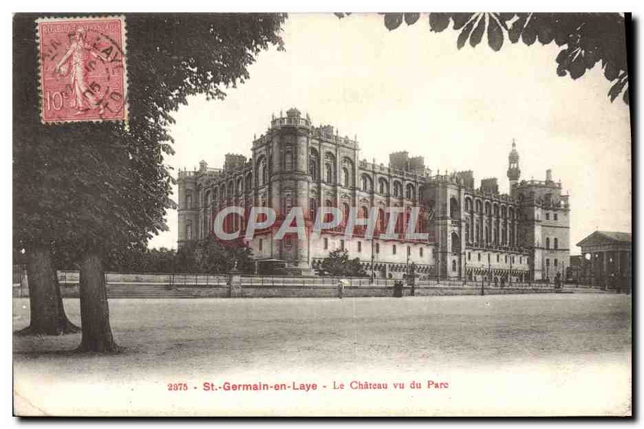St-Germain-en-Laye - Le Château vu du Parc — Éditeur R. Fillet, n° 2875