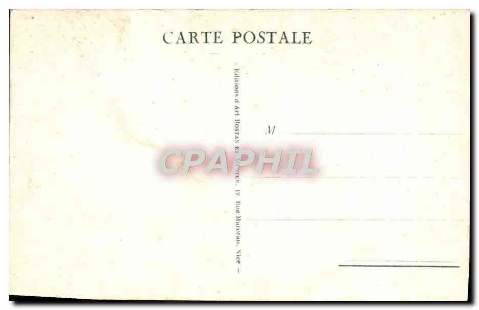 CPA Menton Vue Generale — Rückseite