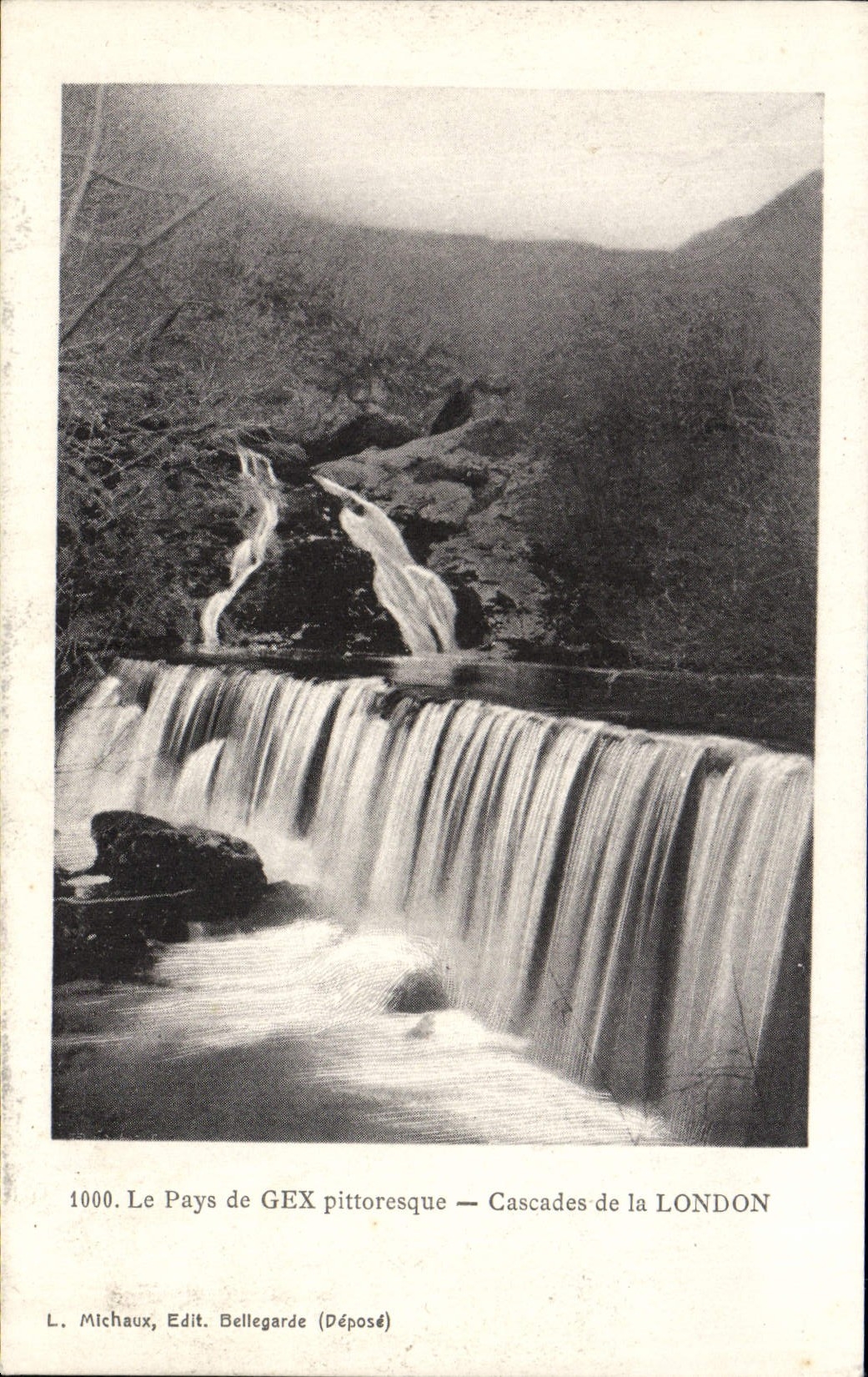 Le Pays de GEX pittoresque — Cascades de la LONDON — L. Michaux, Edit. Bellegarde