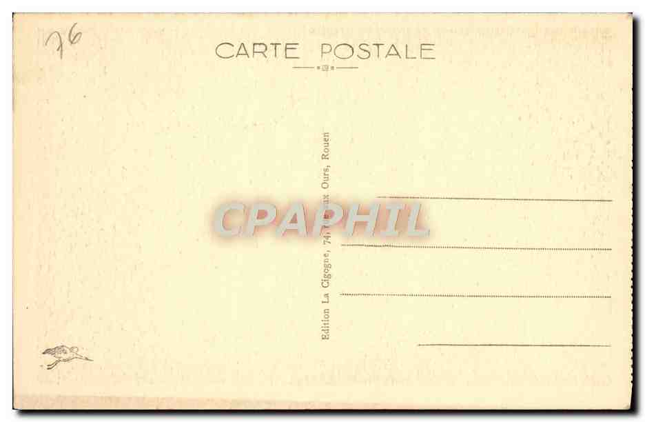 CPA Abbaye De Saint Wandrille Le Cloitre — Rückseite