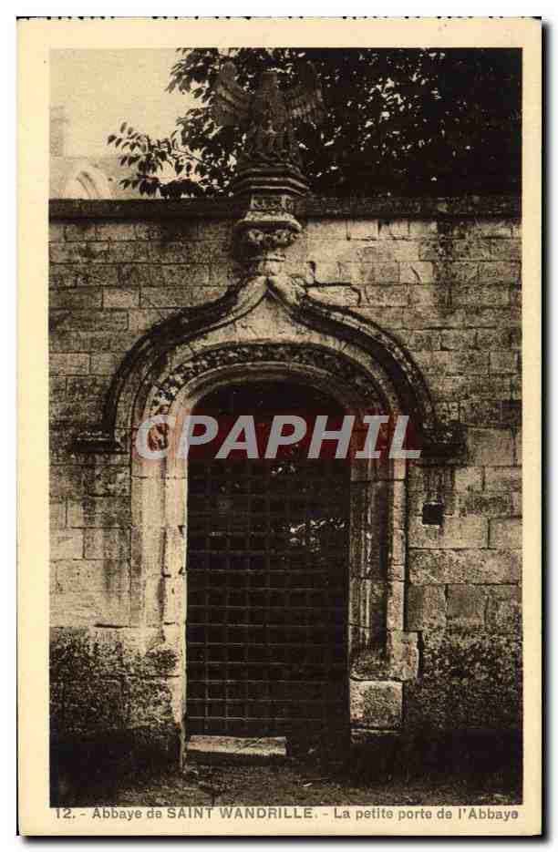 CPA Abbaye De Saint Wandrille La Petite Porte de l'Abbaye