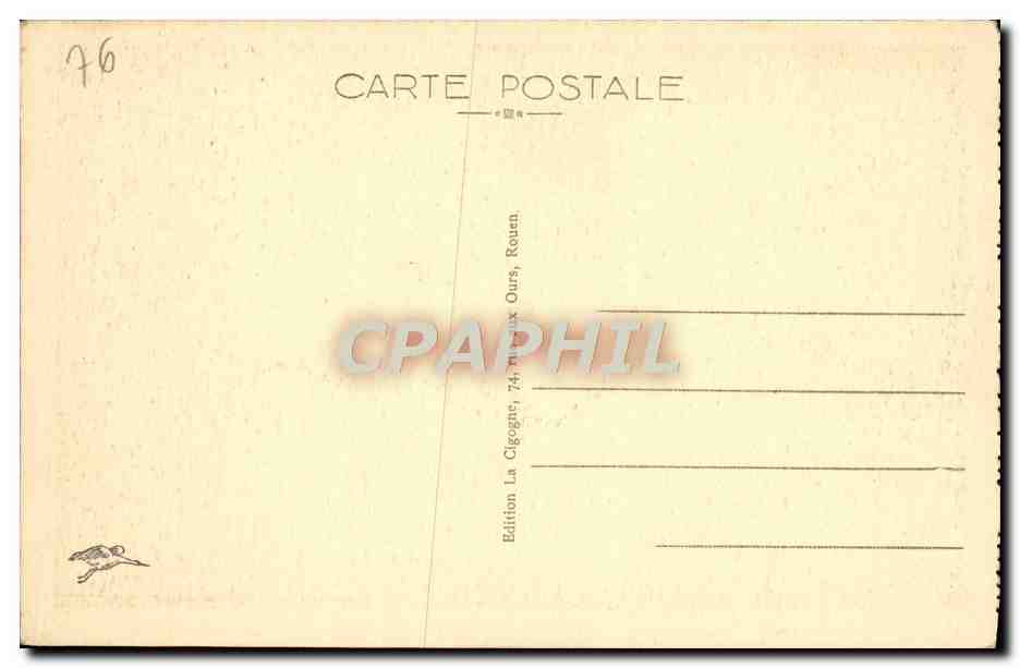 CPA Abbaye De Saint Wandrille La Petite Porte de l'Abbaye — Rückseite