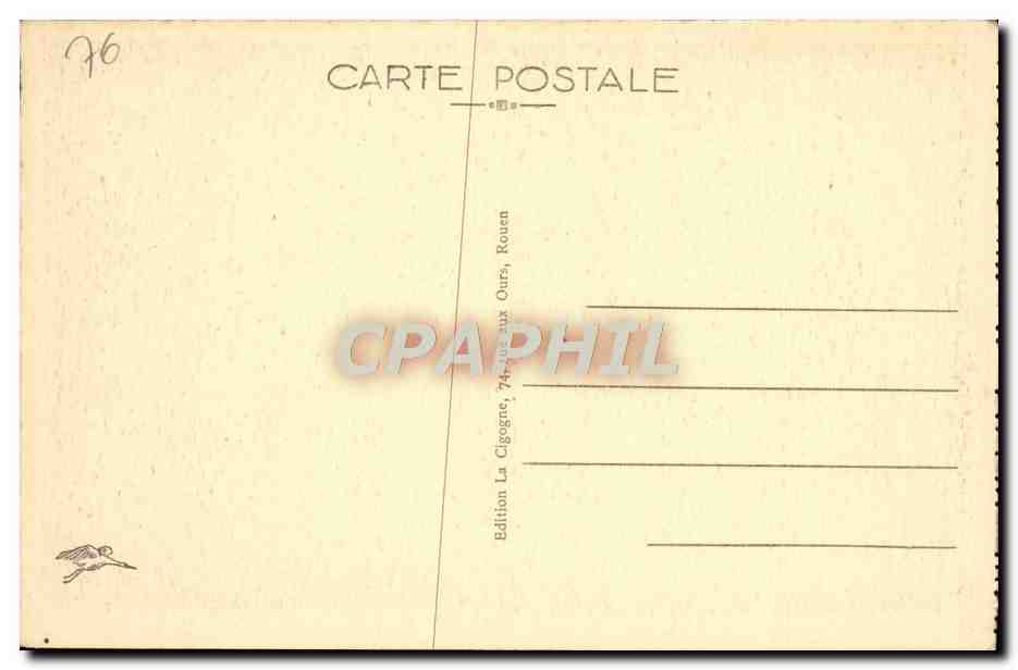 CPA Abbaye De Saint Wandrille Dans le Cloitre Lavabo — Rückseite